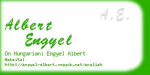 albert engyel business card